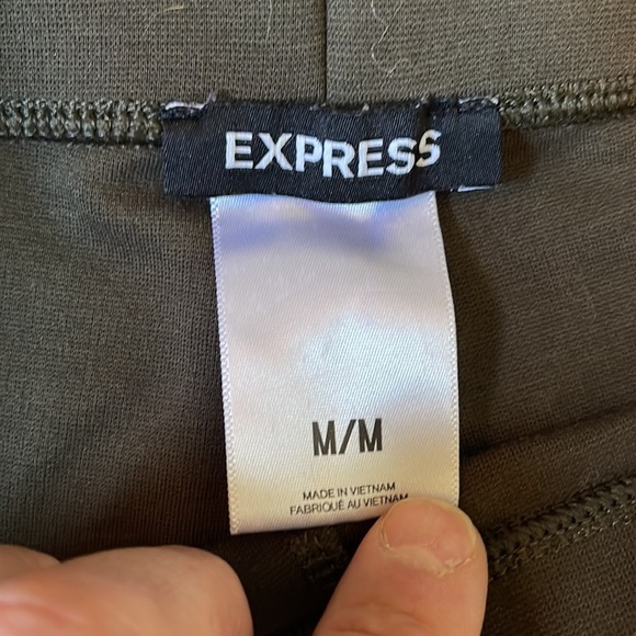 Express Olive green fitted lounge pants size medium - Picture 5 of 9